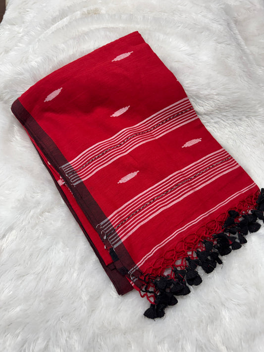 Pure Mulcotton Jamdhani saree-SR1216I