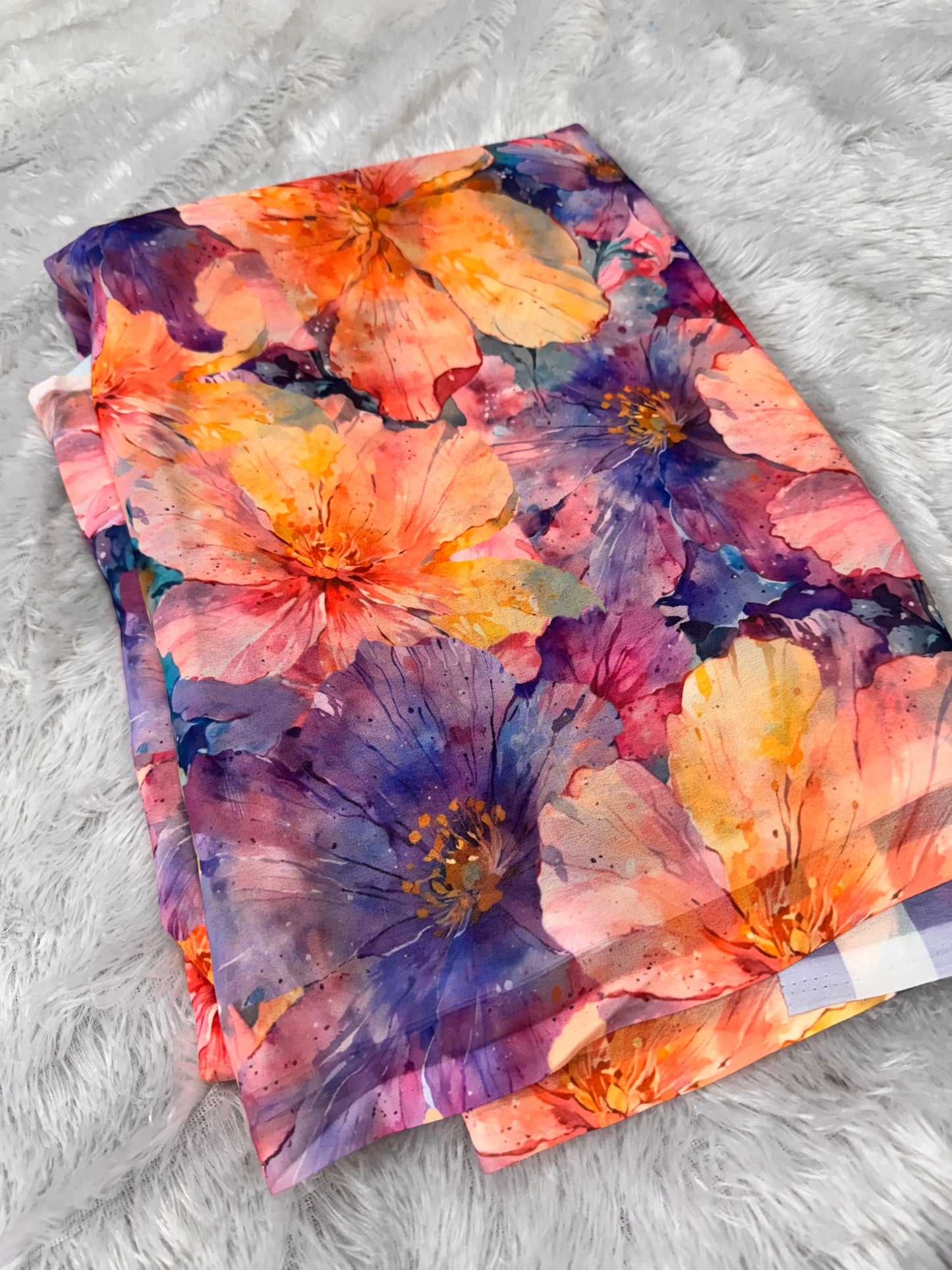 Georget digital print sarees-SR1272T