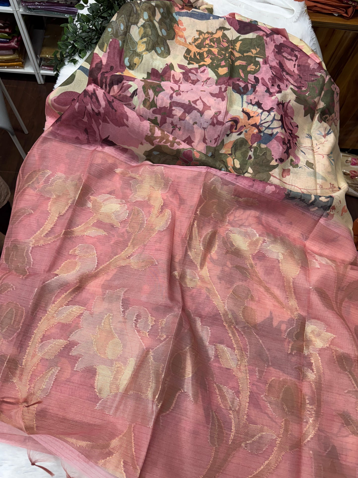 Linen silk jamdhani-SR1086C