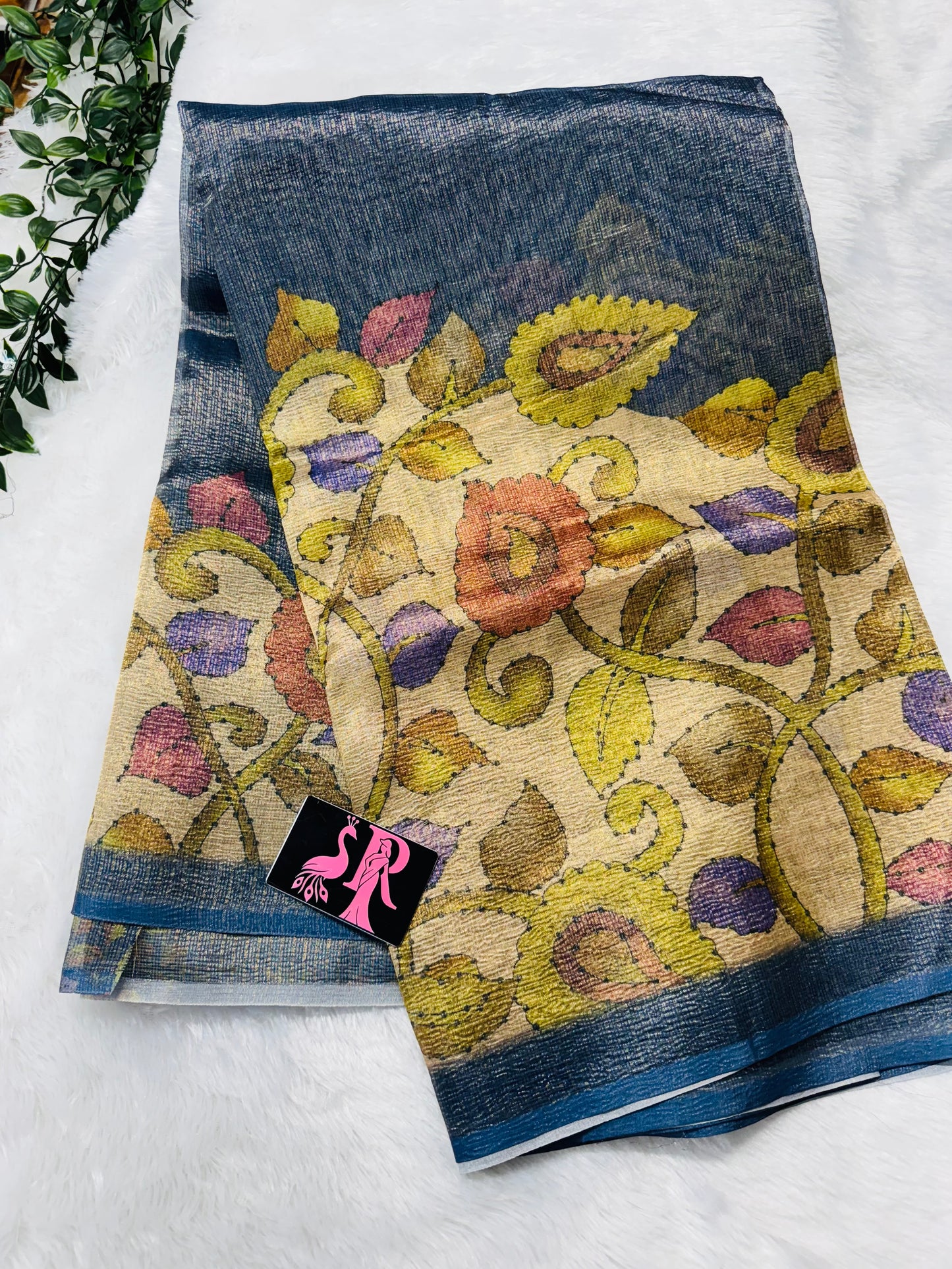 Crush Kota Kalamkari saree-SR1089E