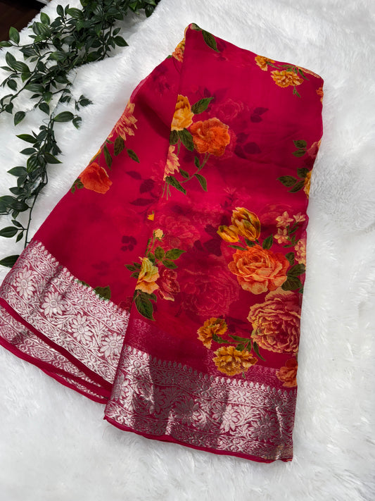 Pure chiffon floral-SRC008
