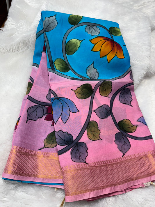 Managalagiri pattu digital print saree-SR1169E