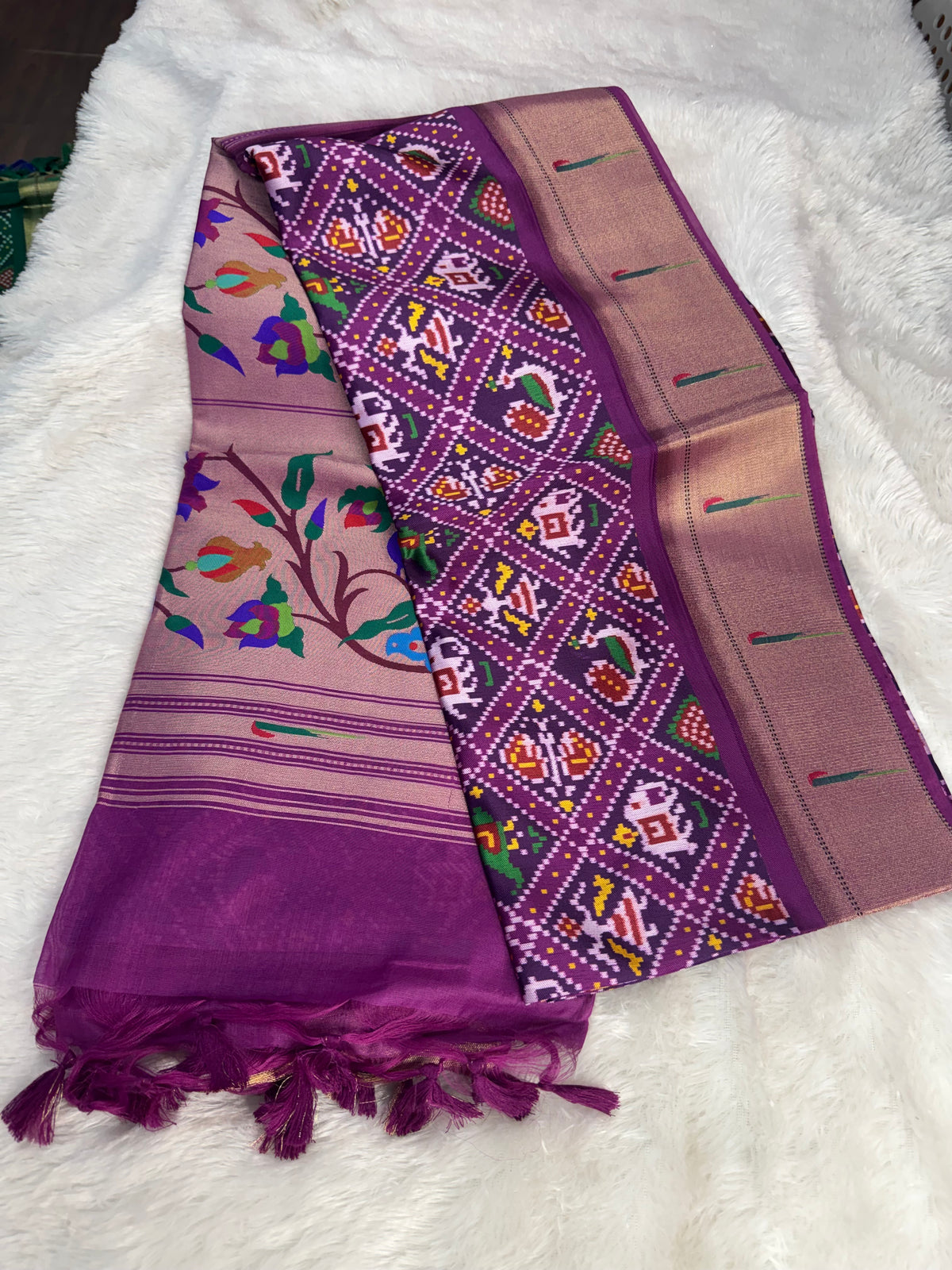 Patola paithani fusion saree-SR1324C