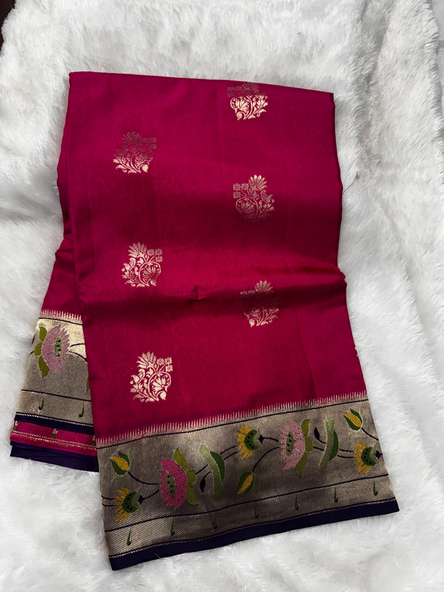 Munga crepe paithani saree-SR1238D