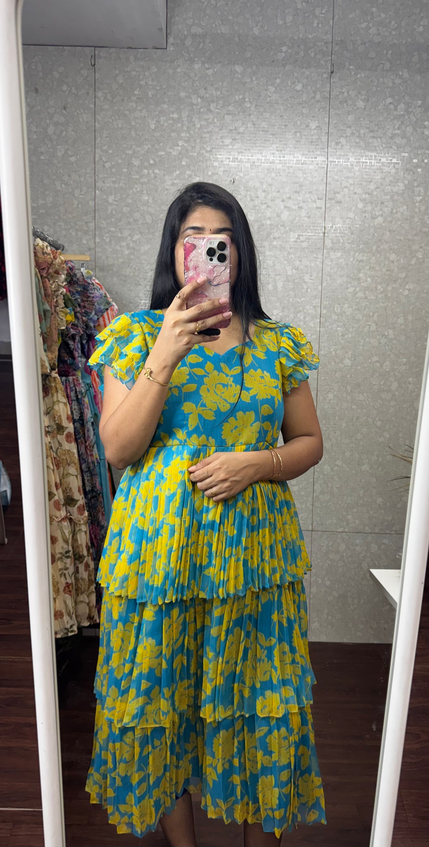Chiffon frock -SRF1057I