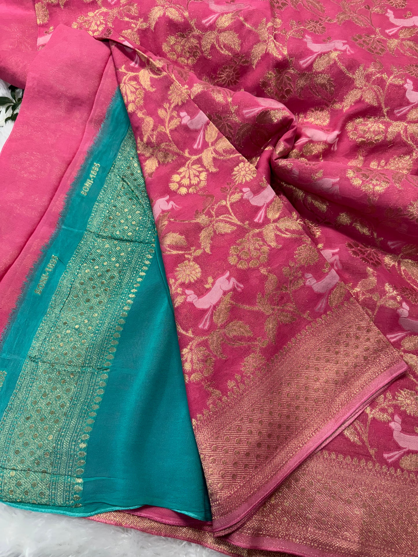 Banarasi Khaddi Georget saree-SR1077D