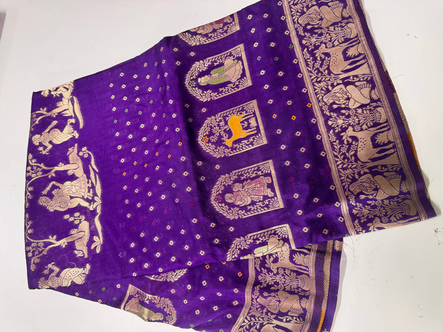 Bandhini weaving saree-SR1285G