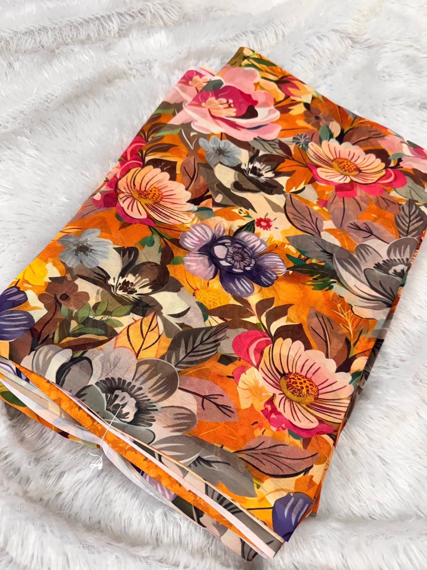 Georget digital print sarees-SR1272R