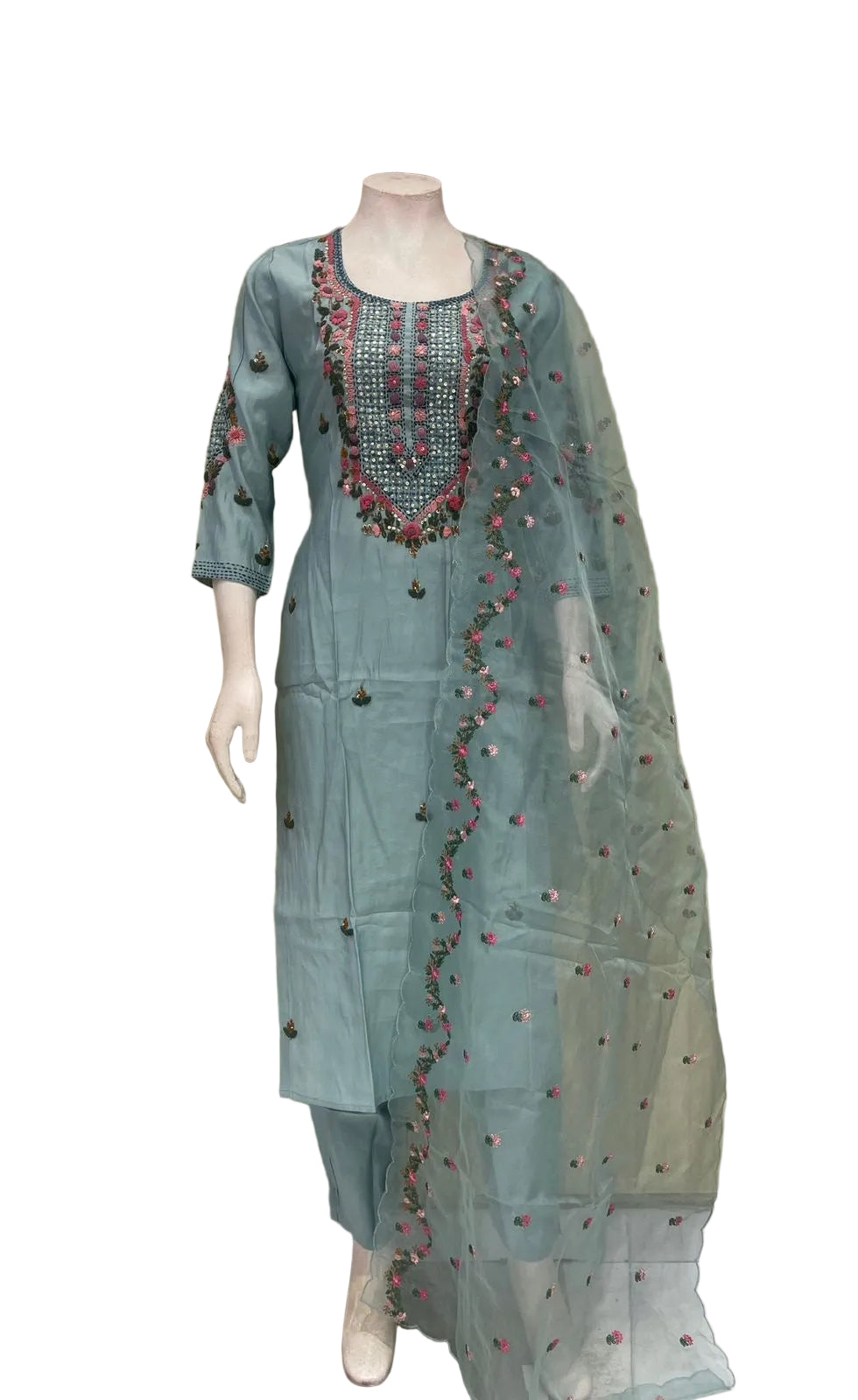 Chanderi silk suits-SRS052D