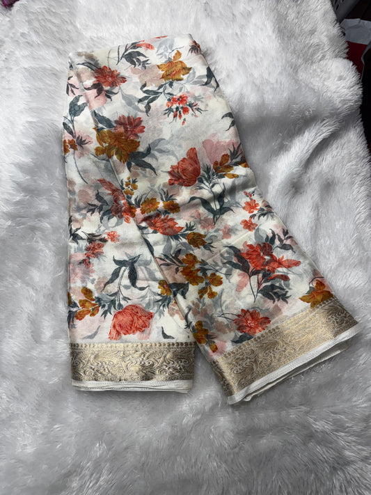 Chinnon digital print saree-SR1236F