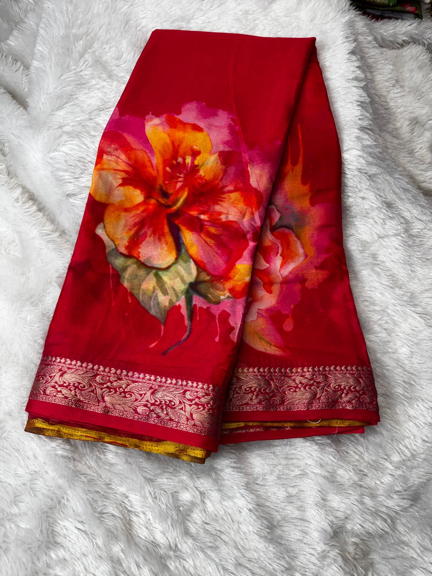 Chinnon digital print saree-SR1232O