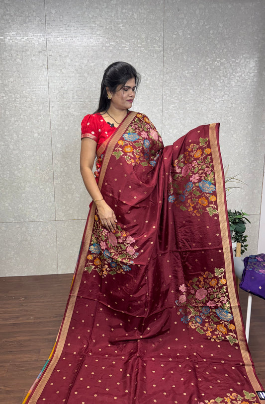 Munga crepe meenakari-SR1194C
