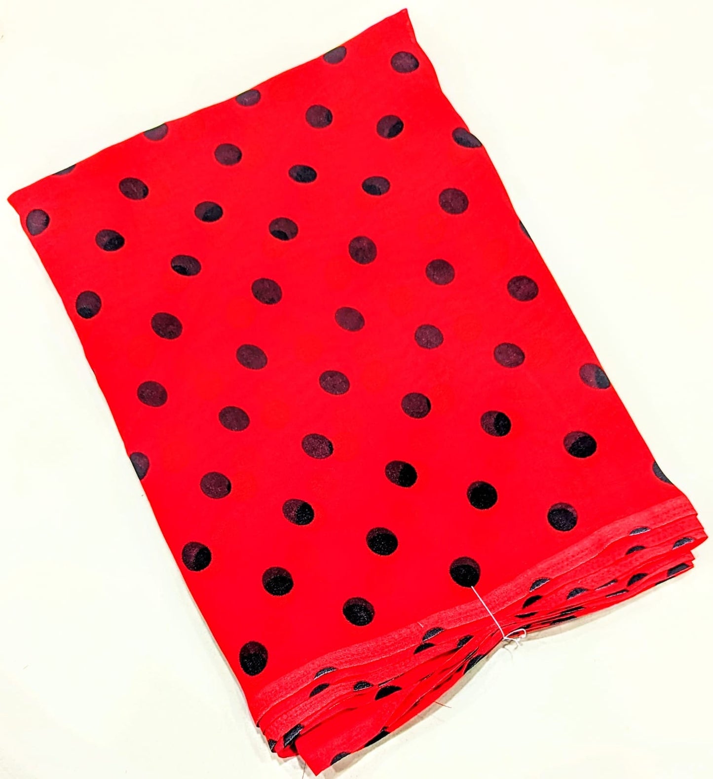 Georget polka dot saree-SR1221C