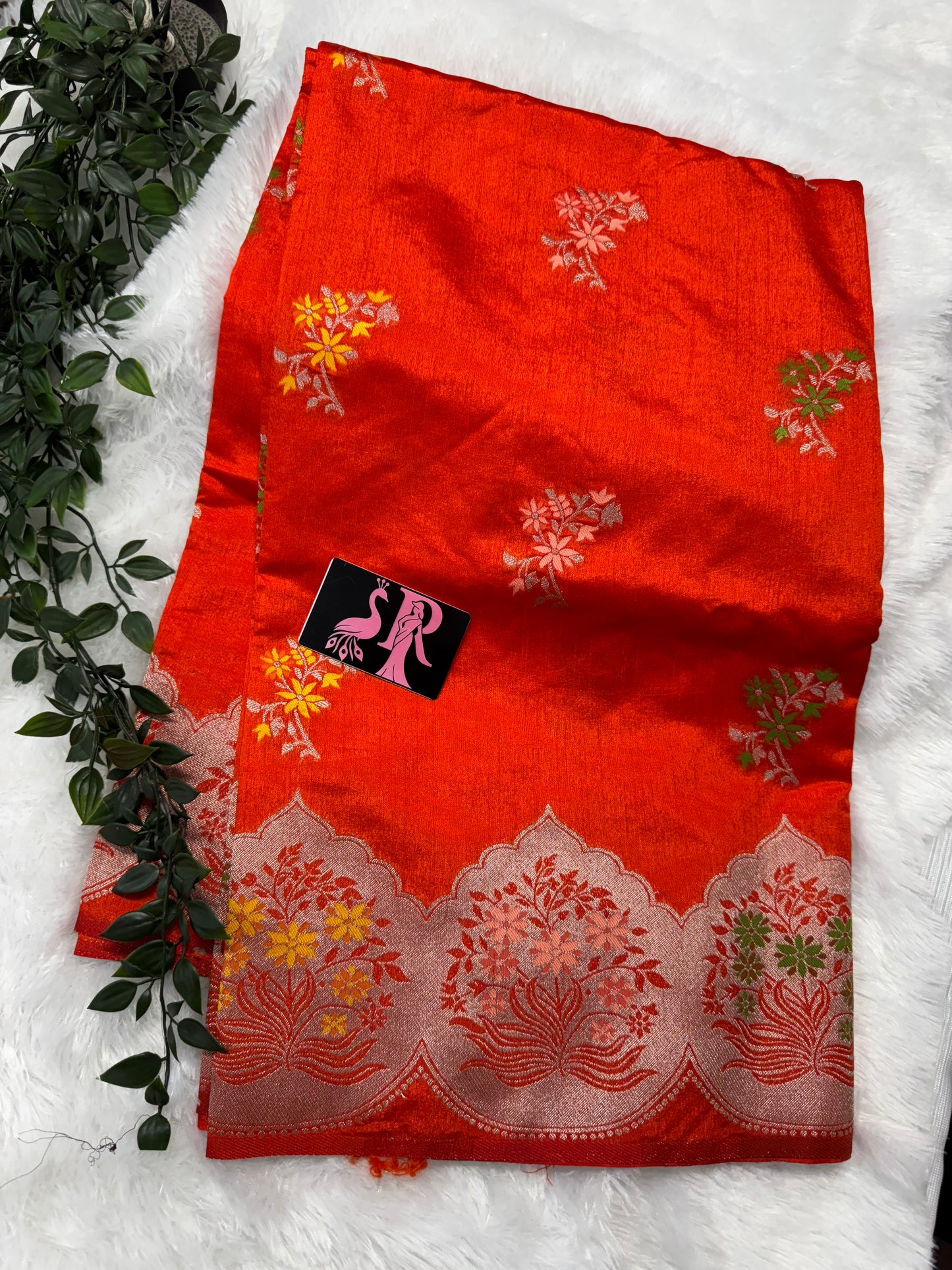 Munga Tassar meenakari-SR1095