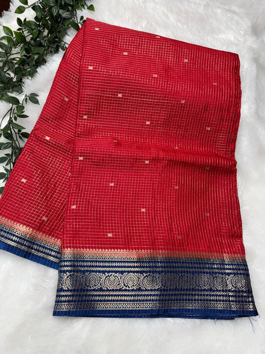 Vintage checks Mysore Georget-SR1173C
