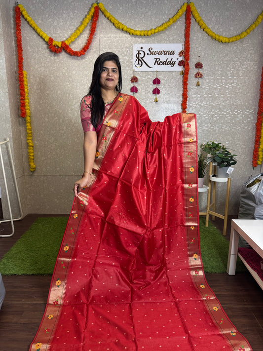 Tussar Silk Paithani-SR1012B