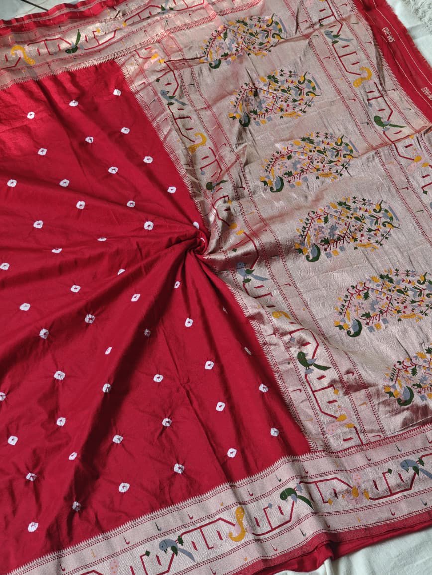 Pure Tussar Georget Paithani-SRP400A
