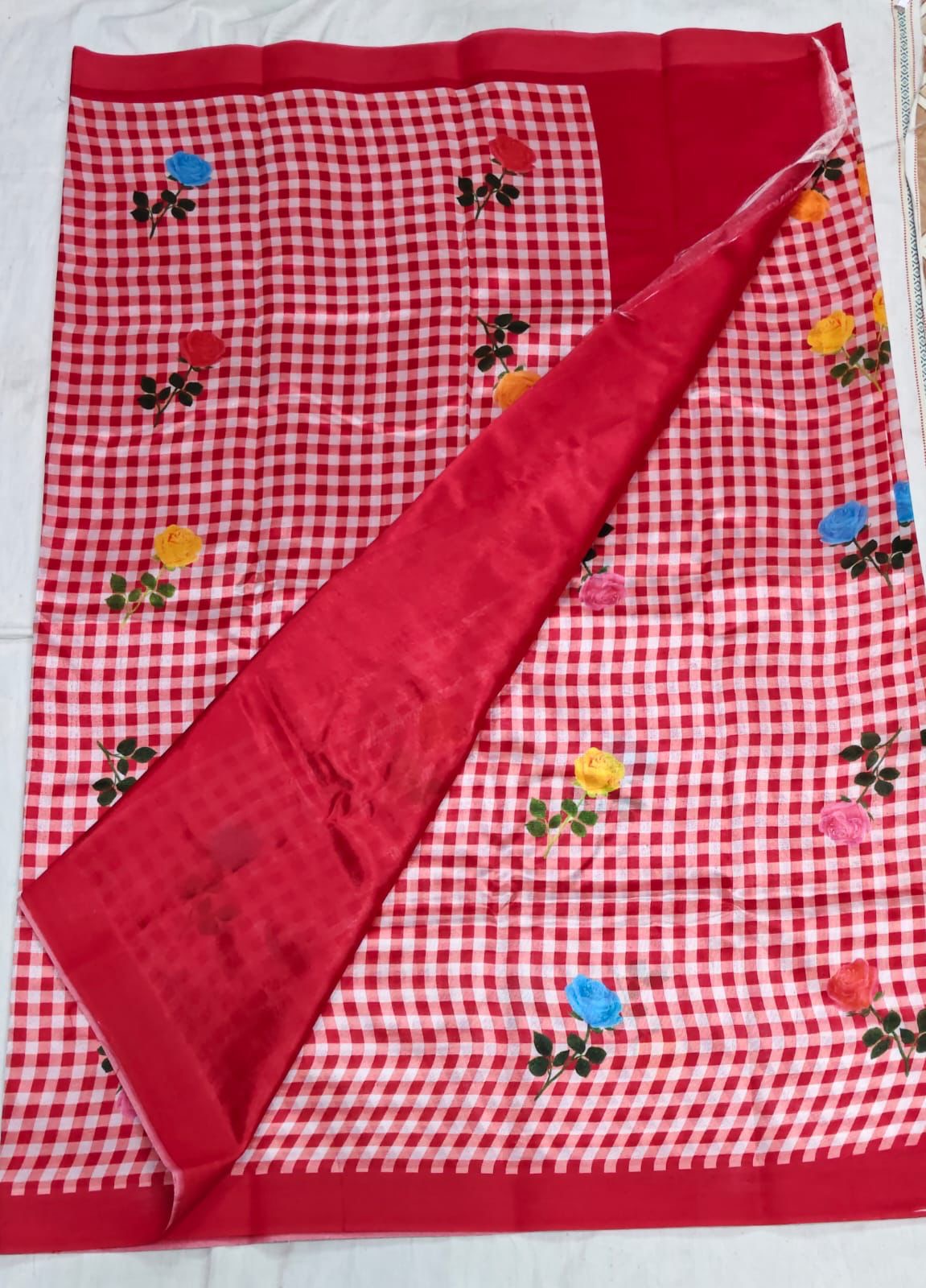 Mangalagiri pattu checks saree-SR1199E