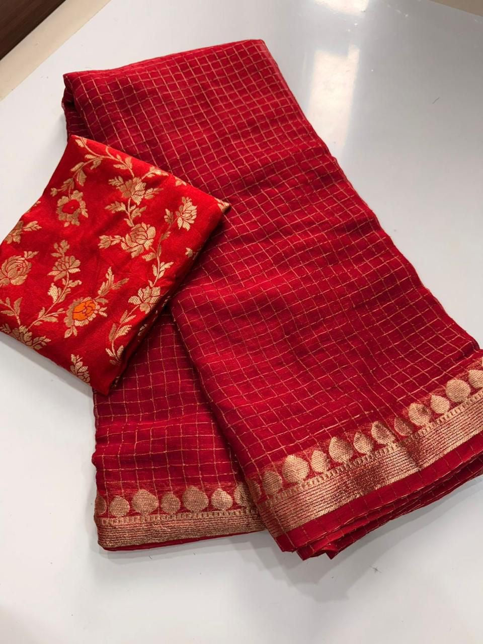 Viscose Georget checks -SR1212B