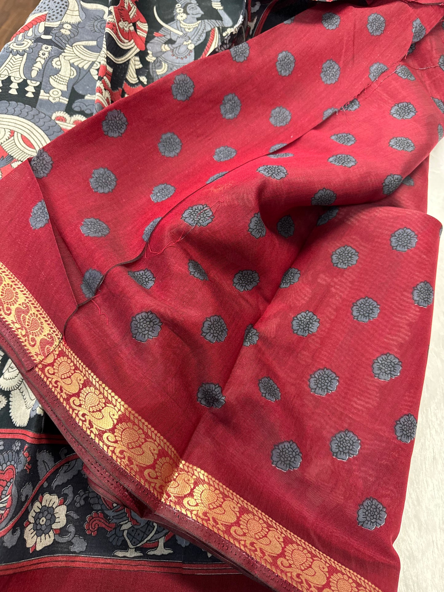 Maheswari silk Kalamkari-SR1074A