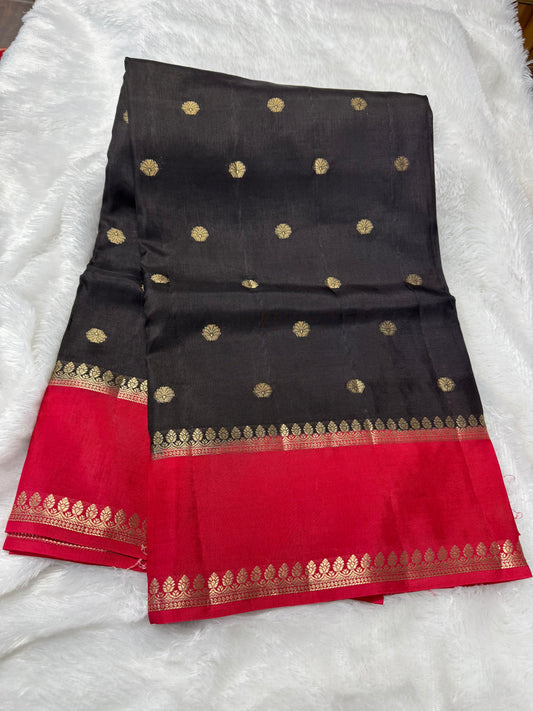Russian silk vintage saree-SR1176F