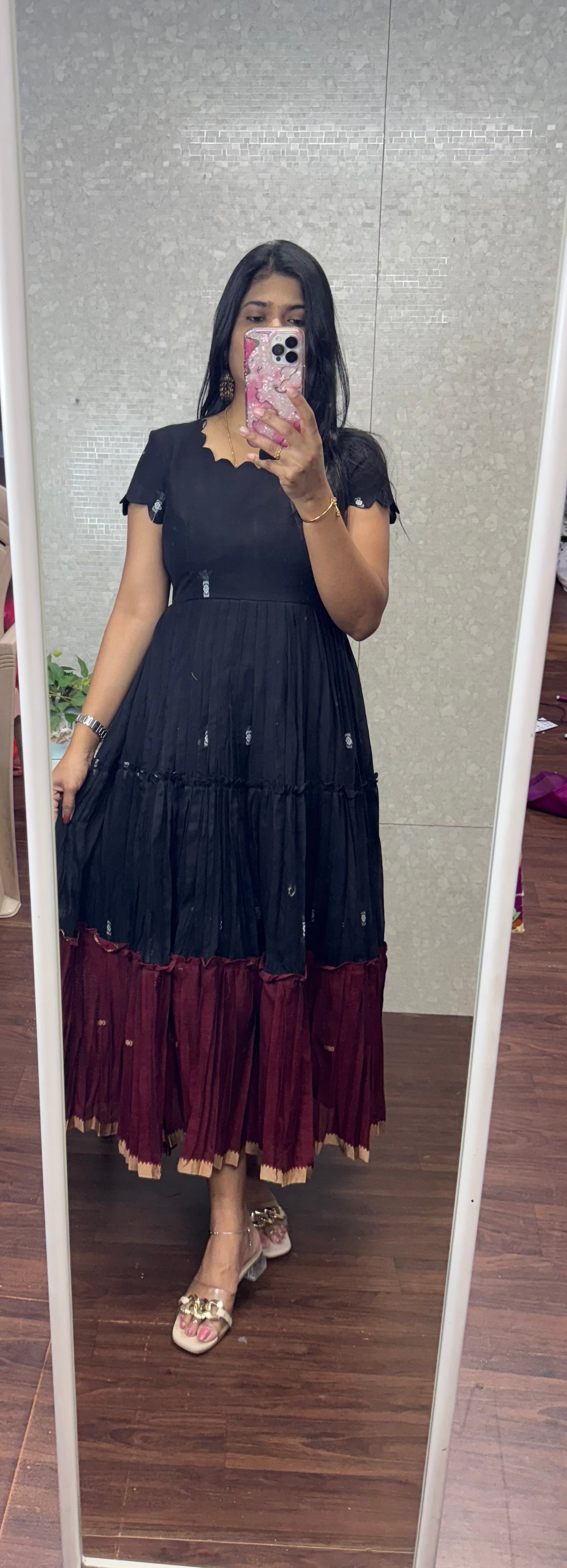 Narayanpet frock-SRF1047D