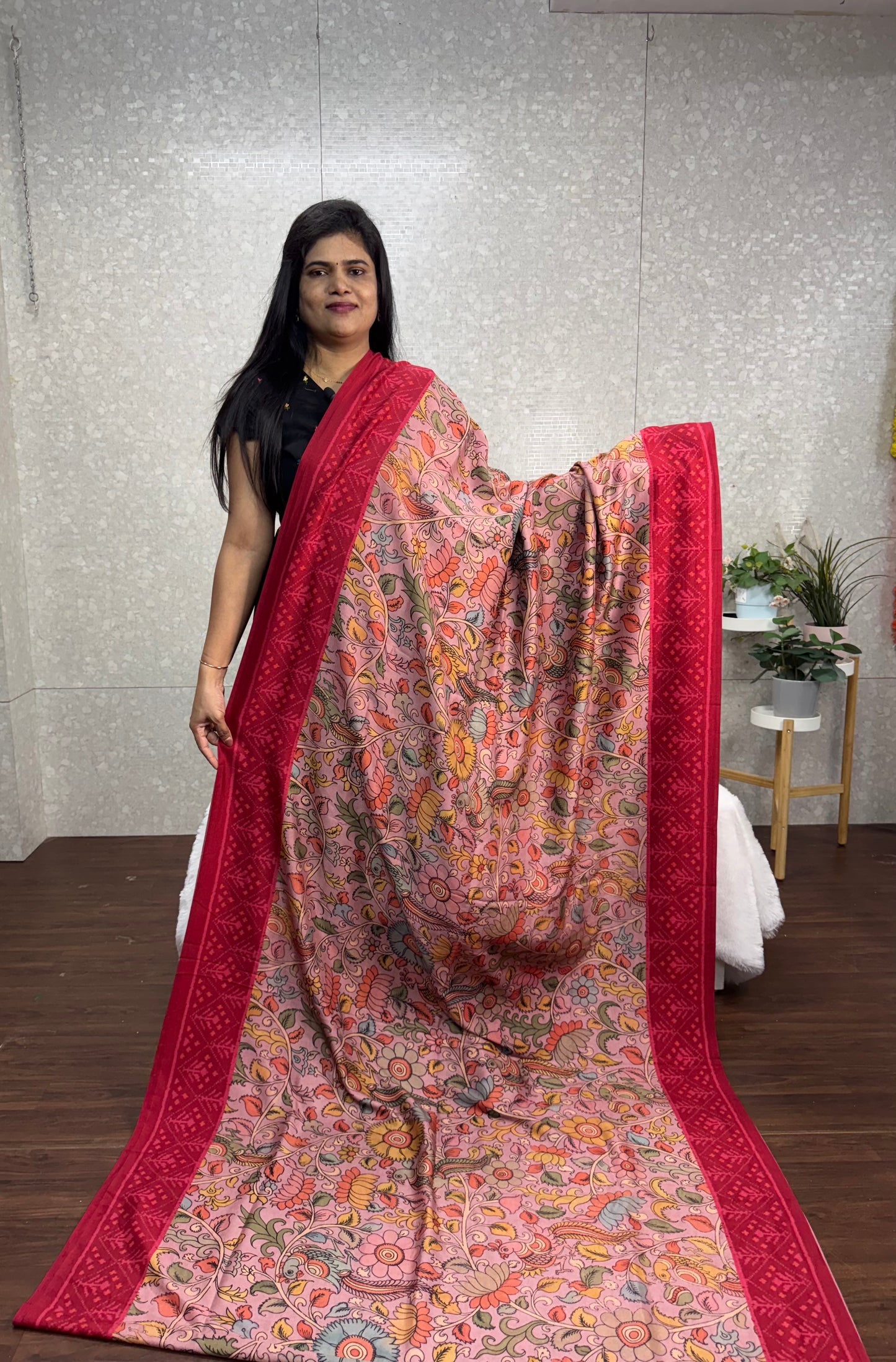 Lavanya silk Kalamkari-SR1047E