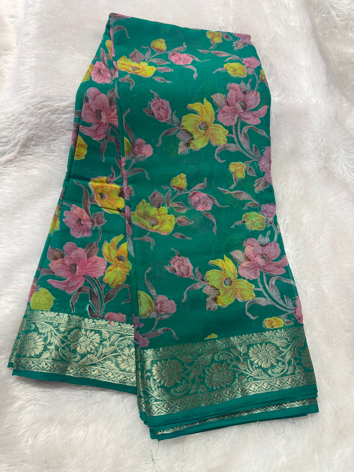 Chiffon floral saree-SR1343J