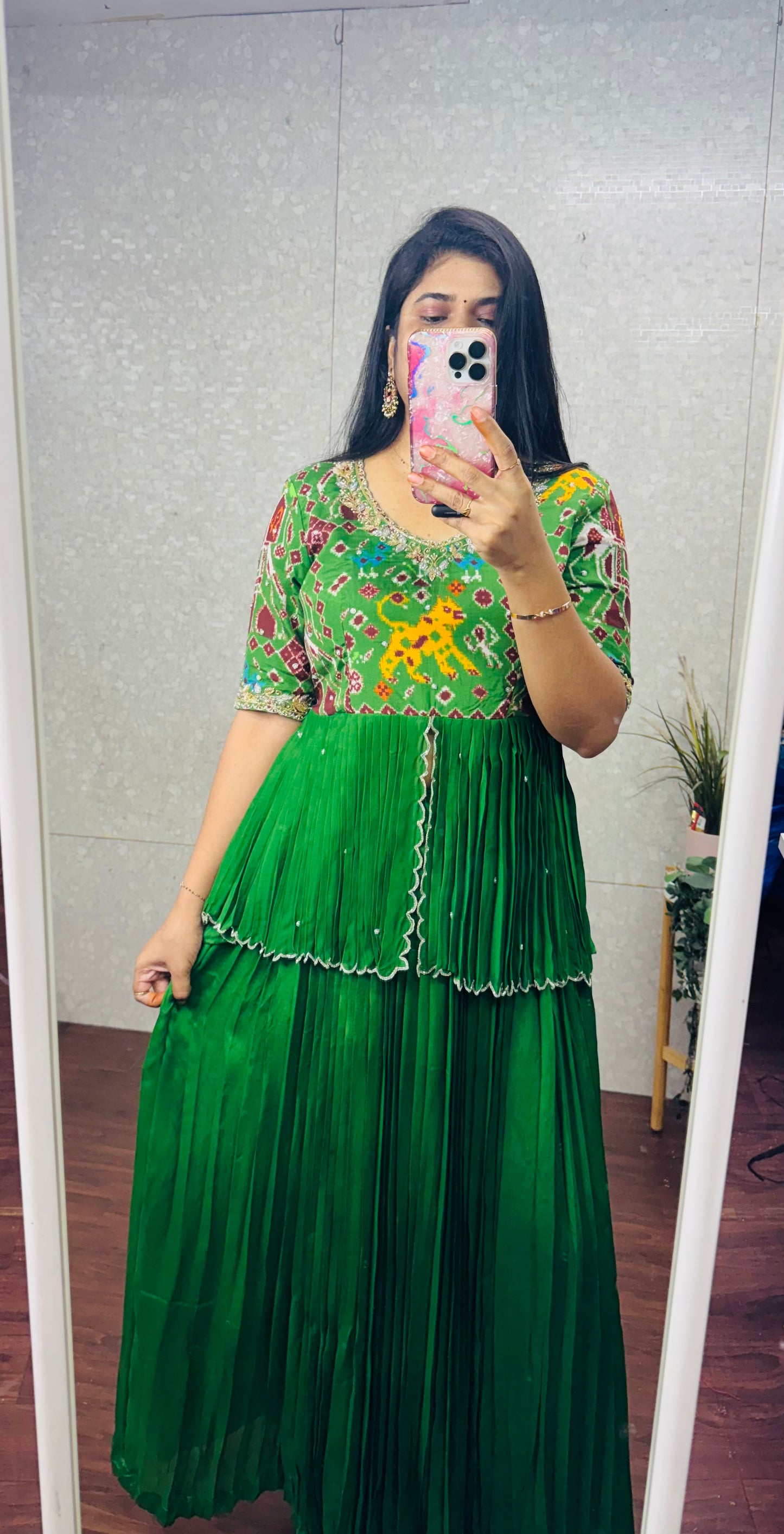 Patola peplum n lehanga set-SRPL4