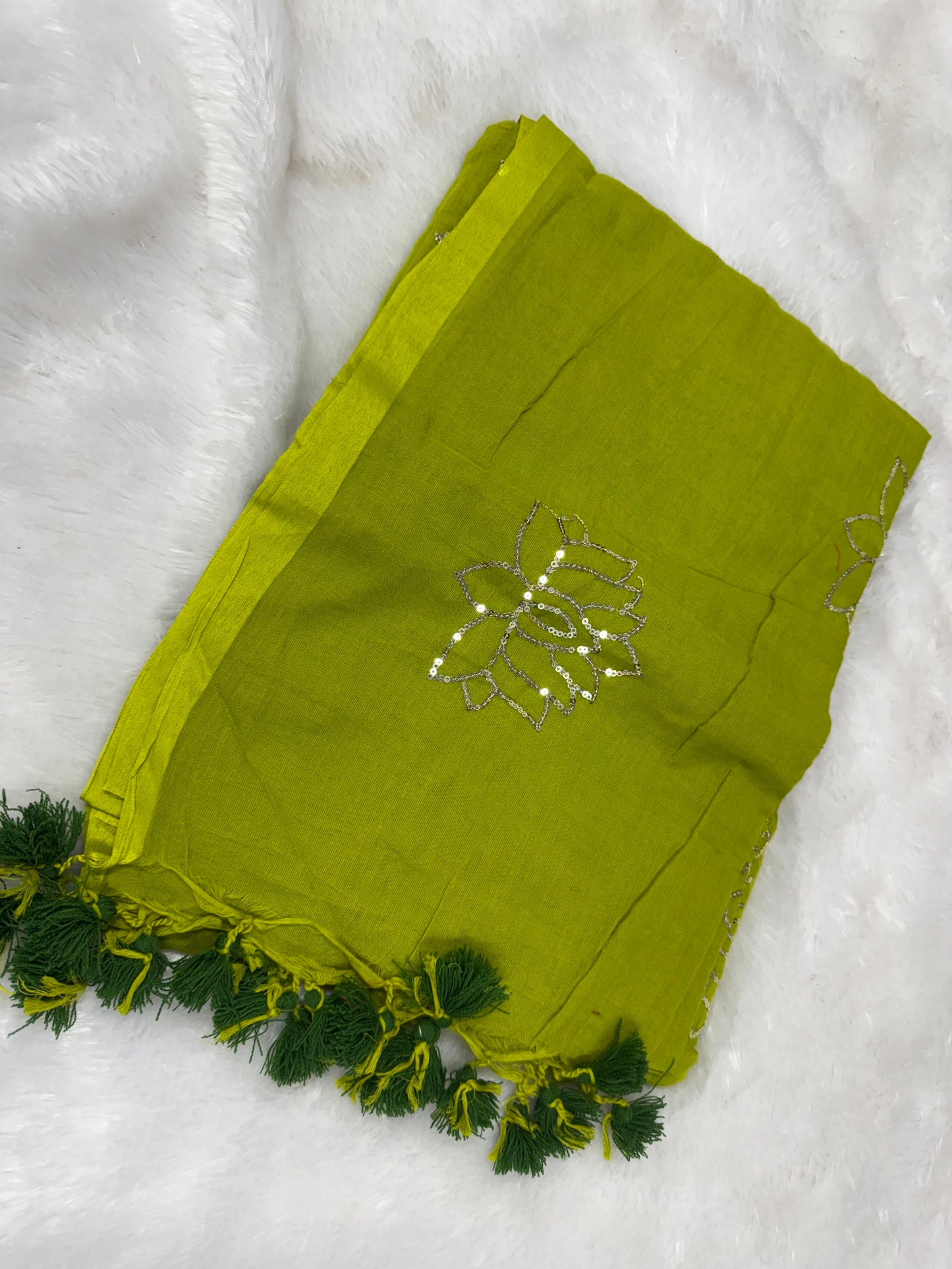 Pure mulmul cotton saree-SR1201E
