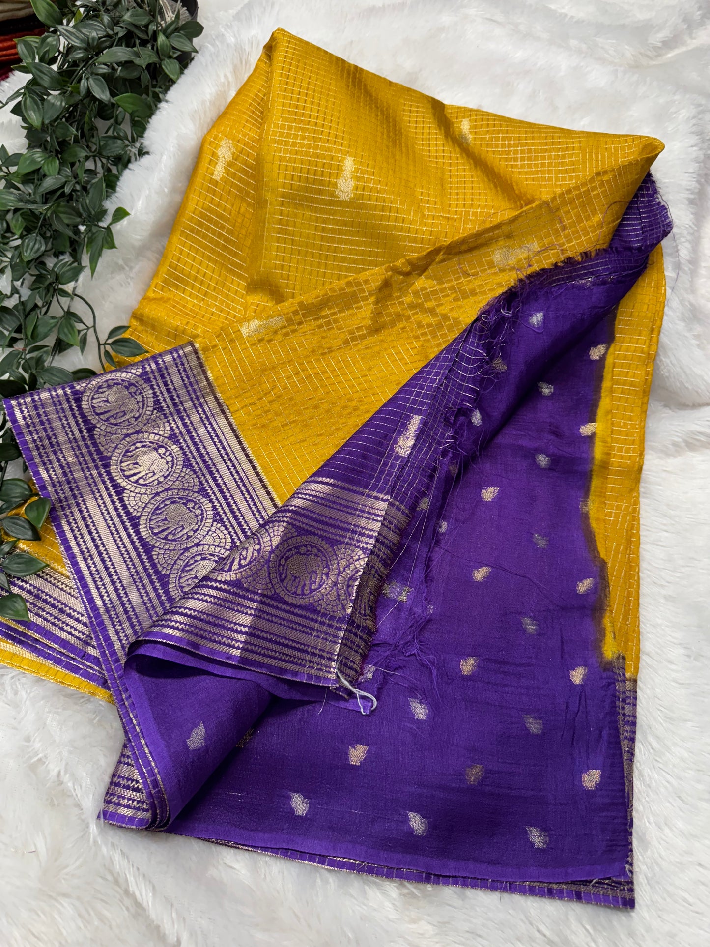 Vintage checks Mysore Georget -SR1174E