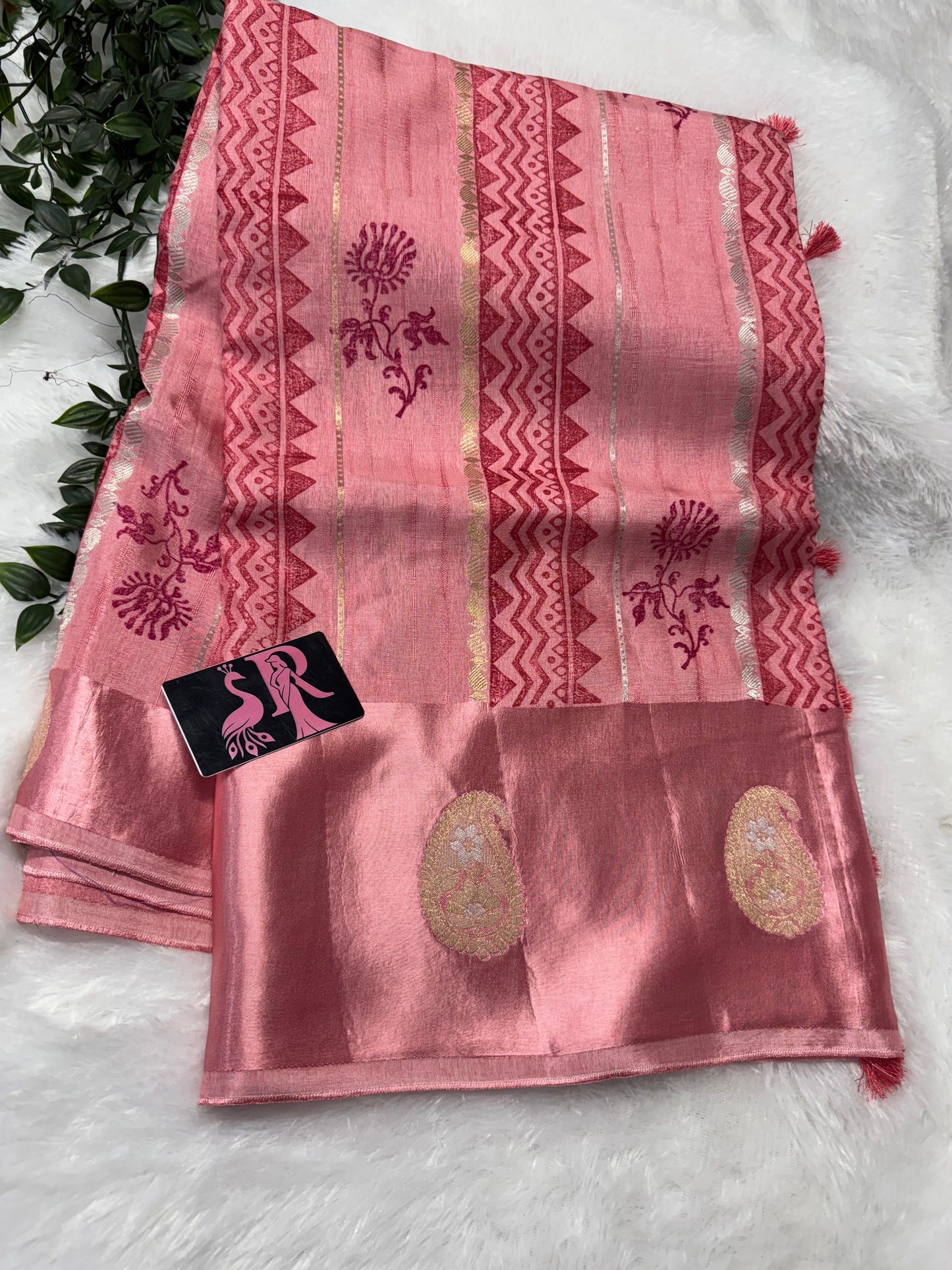 Munga Tassar block print-SR1085C