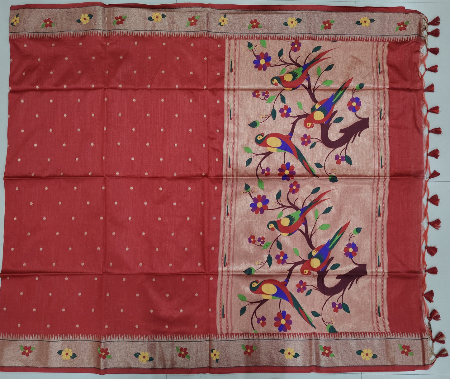 Tassar Paithani saree-SR1012B