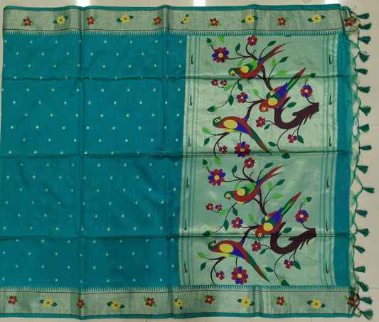 Tassar Paithani saree-SR1012E